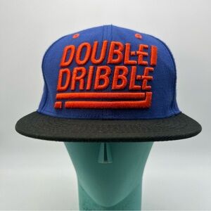 RARE NEFF Snapback Double Dribble Hat Men’s Basketball Blue Orange Great Cond